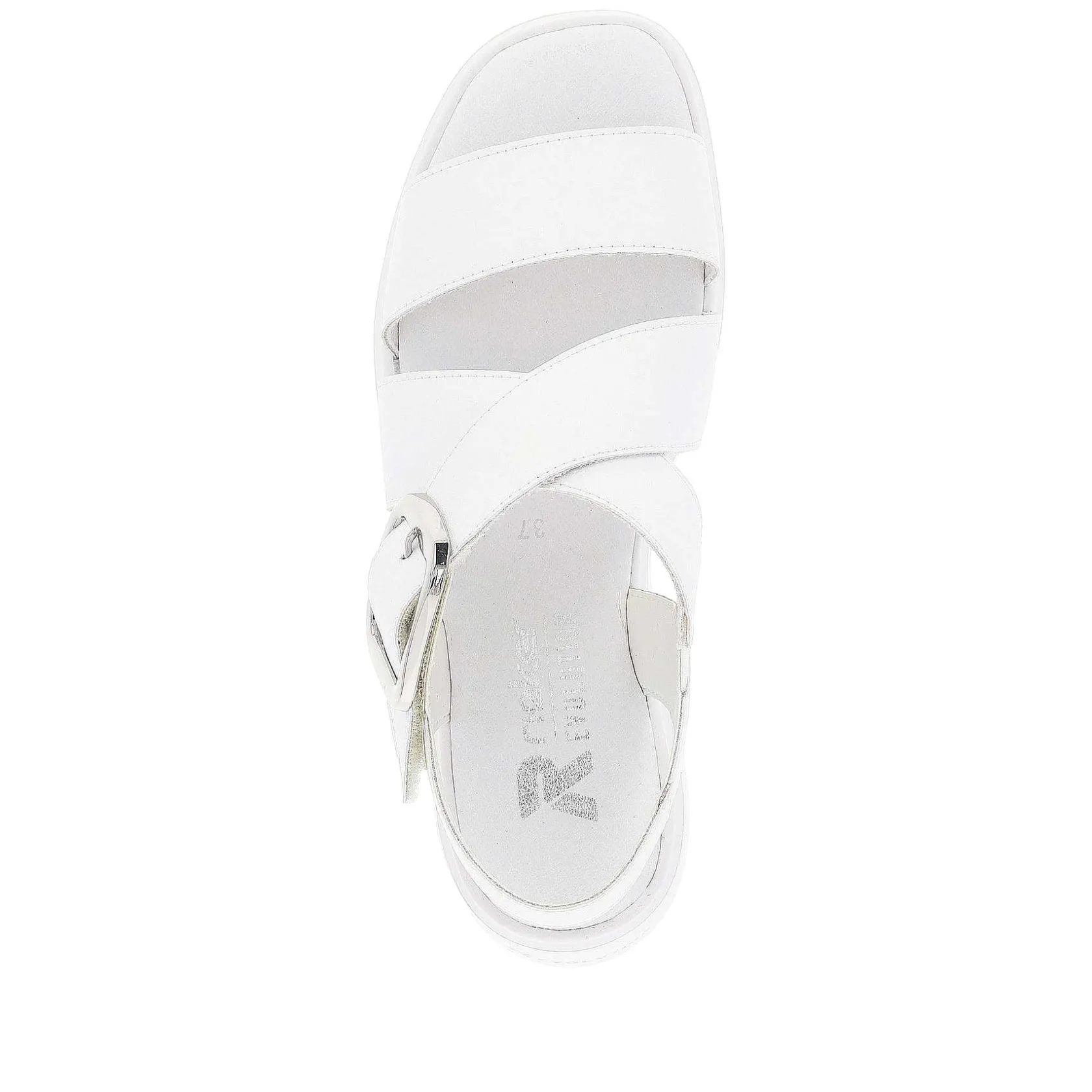 Rieker Heeled Shoes-Women'S Wedge Sandals Antique White