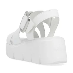 Rieker Heeled Shoes-Women'S Wedge Sandals Antique White