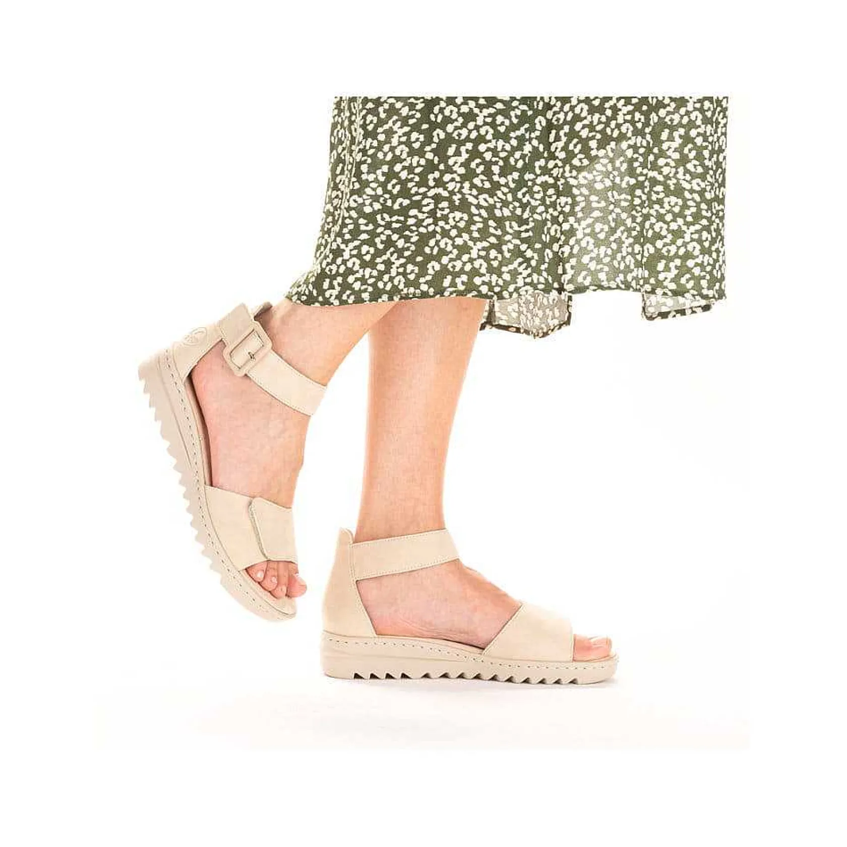 Rieker Heeled Shoes-Women'S Wedge Sandals Light Beige
