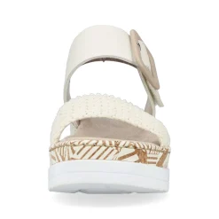 Rieker Vegan-Women'S Wedge Sandals Light Beige