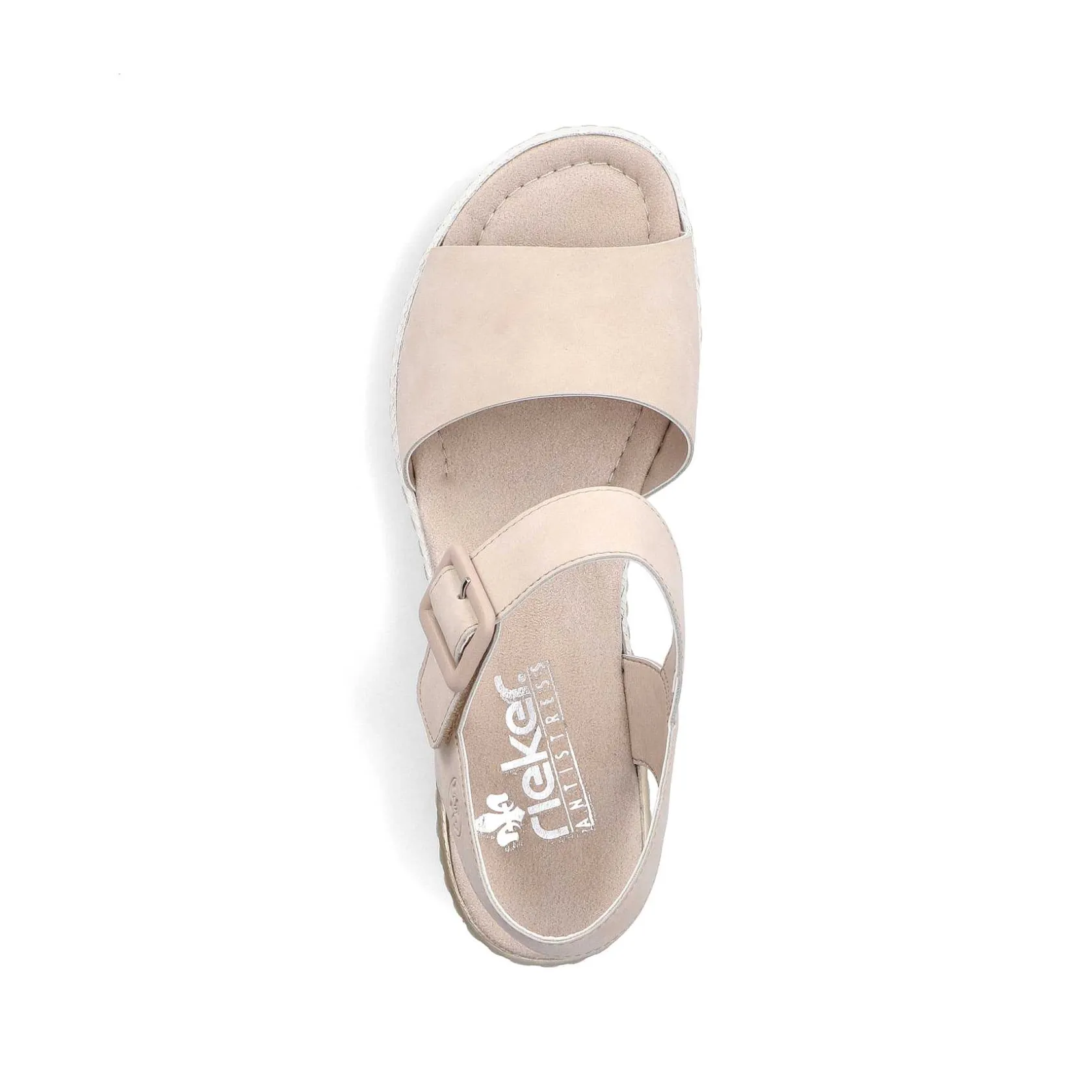 Rieker Sandals & Sandals-Women'S Wedge Sandals Champagne