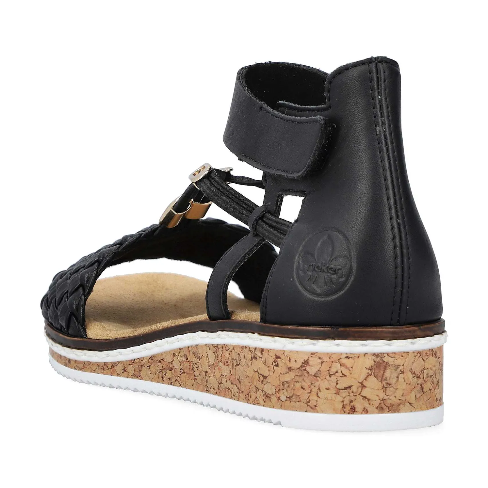 Rieker Sandals & Sandals-Women'S Wedge Sandals Night Black