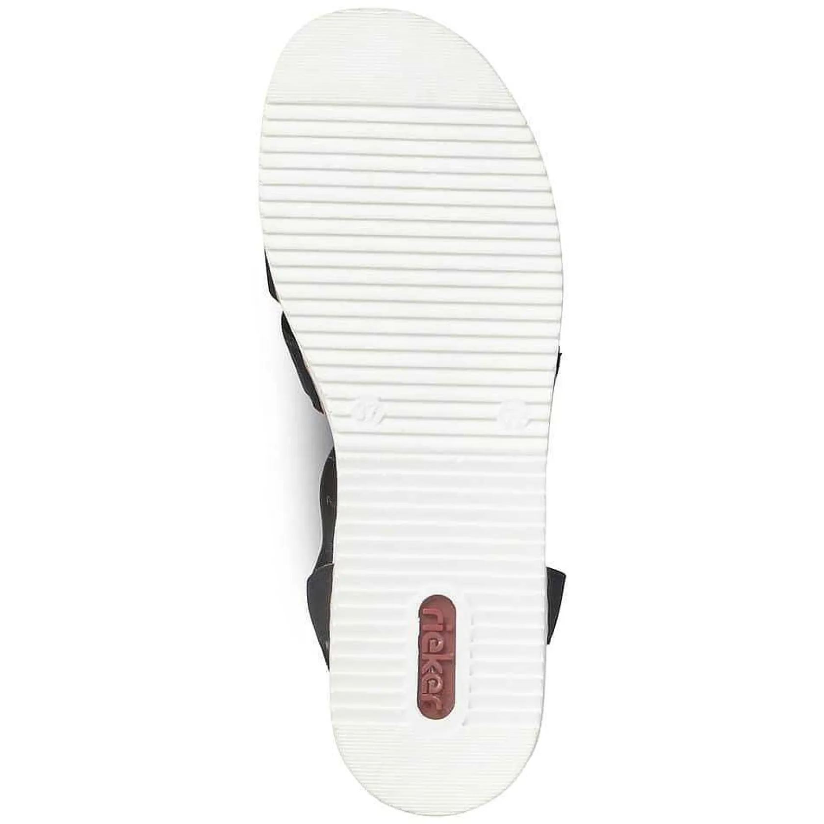 Rieker Heeled Shoes-Women'S Wedge Sandals Jet Black