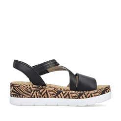 Rieker Sandals & Sandals-Women'S Wedge Sandals Night Black