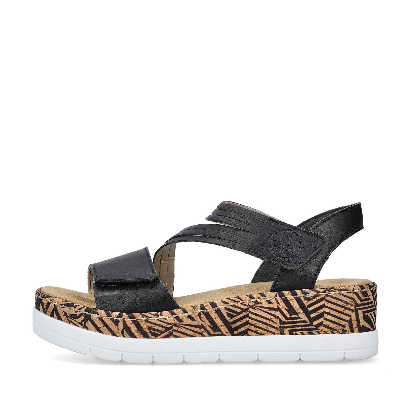 Rieker Sandals & Sandals-Women'S Wedge Sandals Night Black