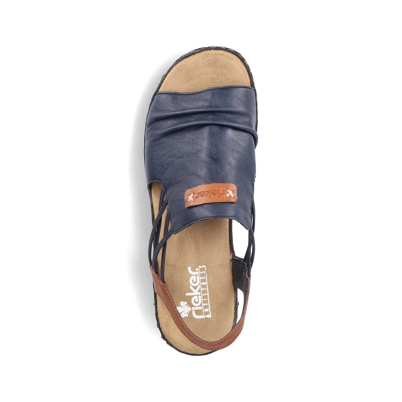 Rieker Heeled Shoes-Women'S Wedge Sandals Pacific Blue