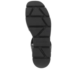Rieker Heeled Shoes-Women'S Wedge Sandals Night Black