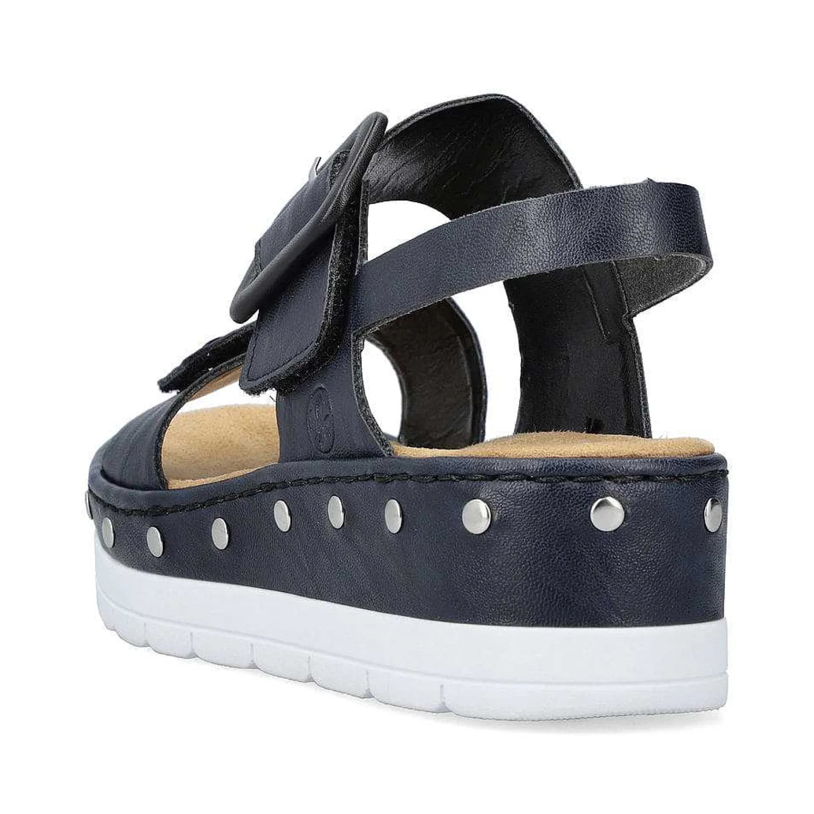 Rieker Sandals & Sandals-Women'S Wedge Sandals Navy Blue