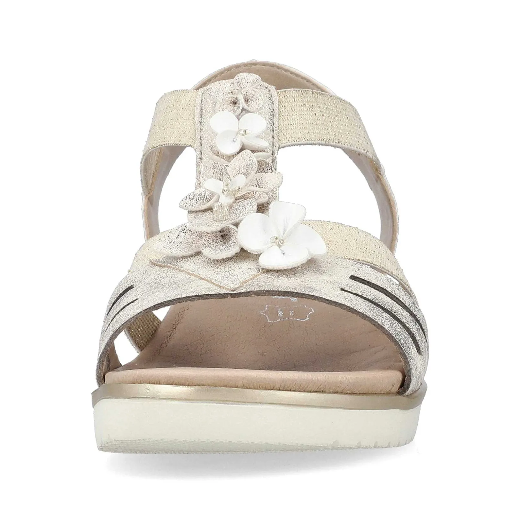 Rieker Heeled Shoes-Women'S Wedge Sandals Light Beige